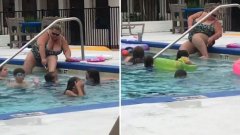 Une femme se rase les jambes dans la piscine publique dans un hôtel : les internautes écœurés
